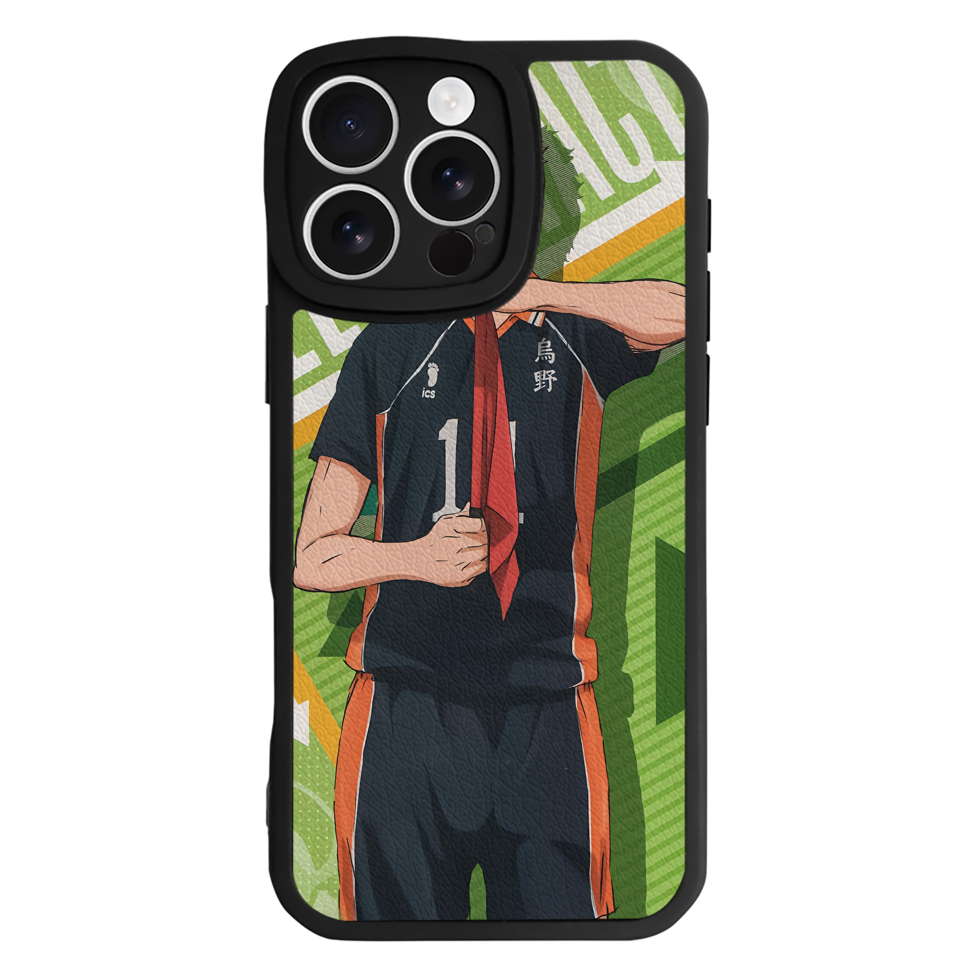（画像用） ハイキュー!! Haikyu!! 【iPhone 16シリーズ対応】シリコンスマホケース（レザー調） 材質：シリコン